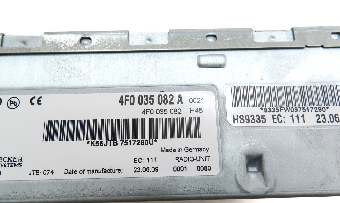 Thumbnail 5: 2010 AUDI S4 (B8 8K) RADIO STEREO HARMAN BECKER RECEIVER MODULE 4F0035082A
