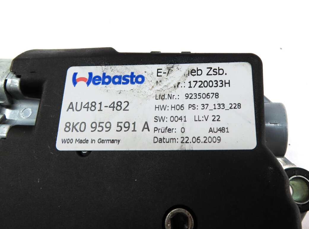 Thumbnail 4: 2009-2015 AUDI A4 S4(B8 8K) POWER SUNROOF SUN ROOF GLASS WINDOW ADJUST MOTOR