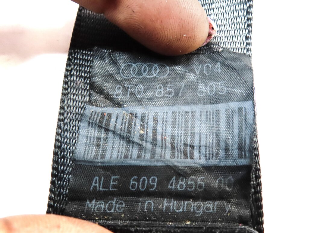 Thumbnail 5: 2010 AUDI S4 (B8 8K) REAR RIGHT SEATBELT SEAT BELT RETRACTOR (BLACK)