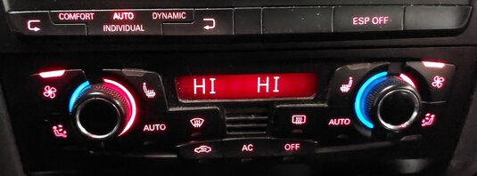 Thumbnail 2: 08-13 A4 S4 A5 S5 Q5 B8 8K 8T FRONT HEATER A/C TEMPERATURE CLIMATE CONTROL PANEL