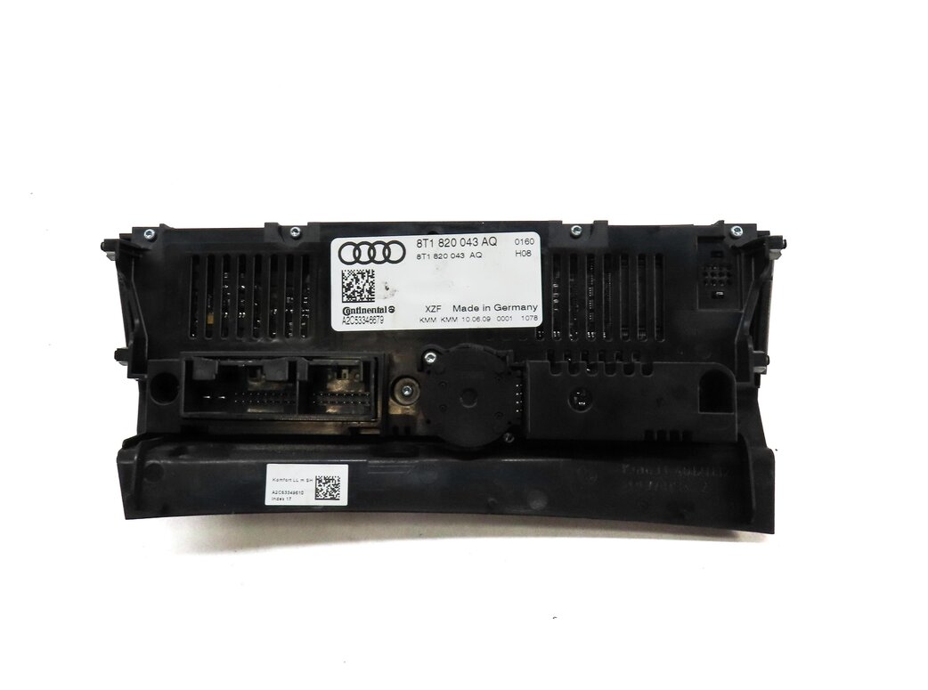 Thumbnail 5: 08-13 A4 S4 A5 S5 Q5 B8 8K 8T FRONT HEATER A/C TEMPERATURE CLIMATE CONTROL PANEL