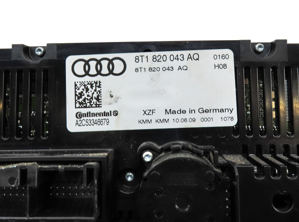 Thumbnail 6: 08-13 A4 S4 A5 S5 Q5 B8 8K 8T FRONT HEATER A/C TEMPERATURE CLIMATE CONTROL PANEL