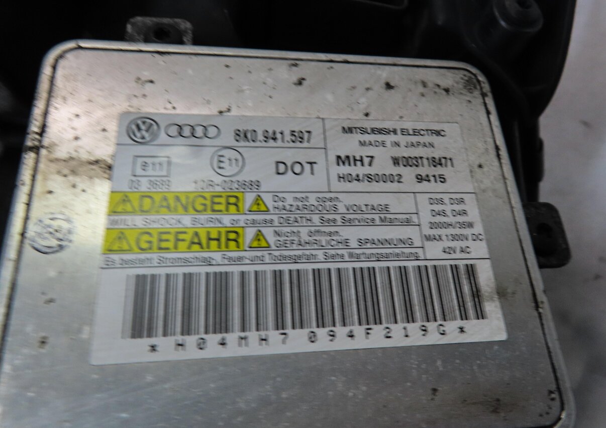Thumbnail 7: 2009-2012 AUDI A4 S4 (B8 8K) RIGHT - XENON HID HEADLIGHT LIGHT LAMP (NON AFS)