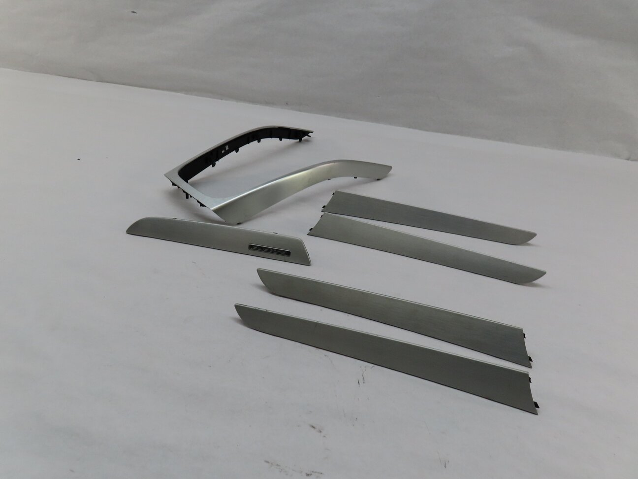2010 AUDI S4 (B8 8K) FRONT REAR LEFT RIGHT BRUSHED ALUMINUM QUATTRO TRIM SET