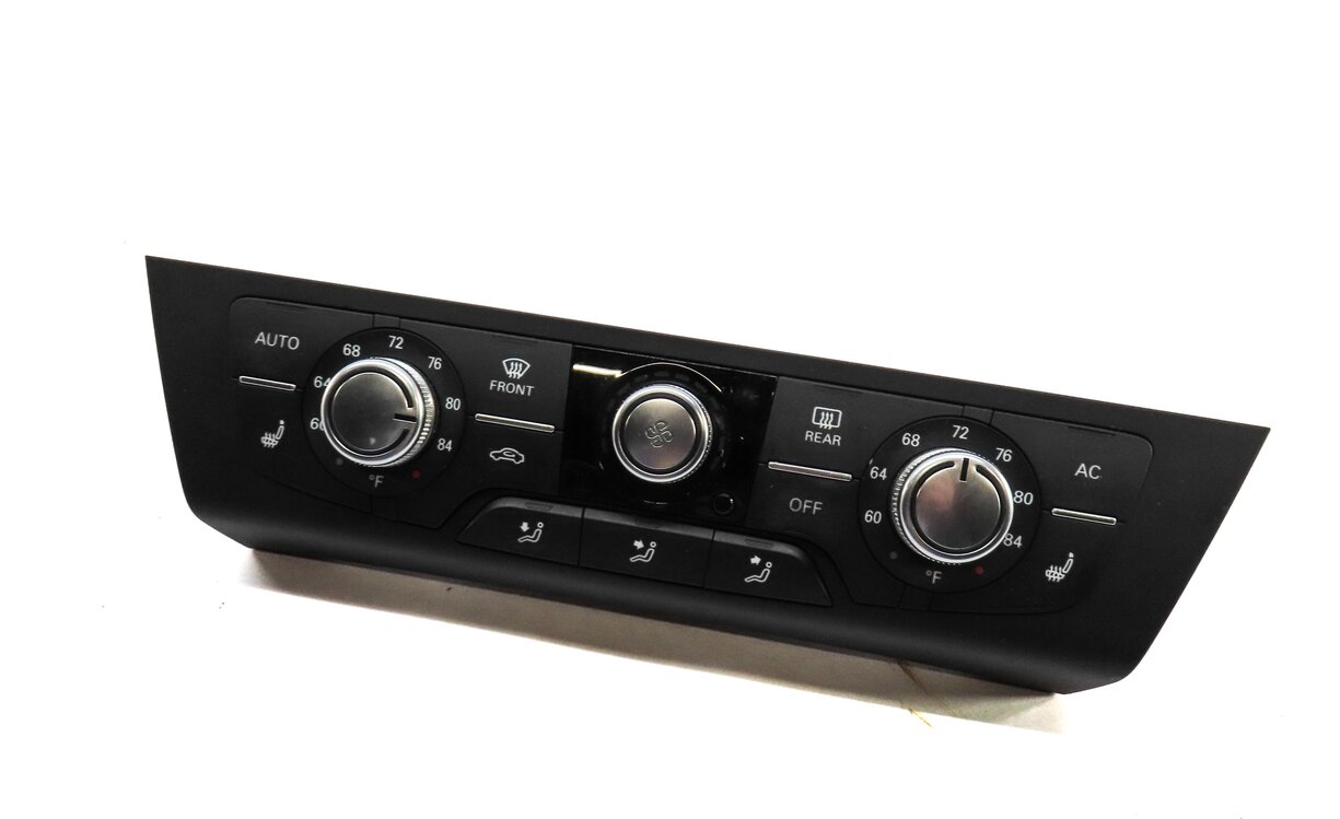 Thumbnail 1: 12-15 AUDI A6 A7 S6 S7 (C7) FRONT A/C SEAT HEATER CLIMATE CONTROL PANEL (3 KNOB)