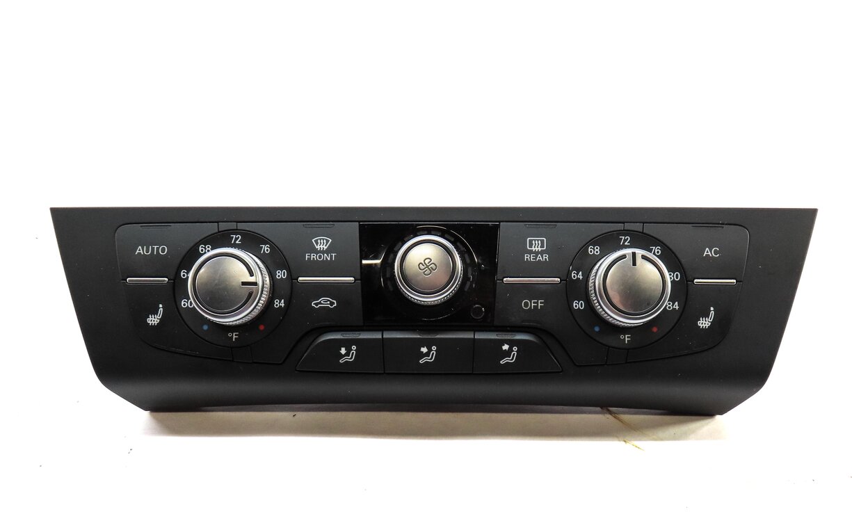 Thumbnail 3: 12-15 AUDI A6 A7 S6 S7 (C7) FRONT A/C SEAT HEATER CLIMATE CONTROL PANEL (3 KNOB)
