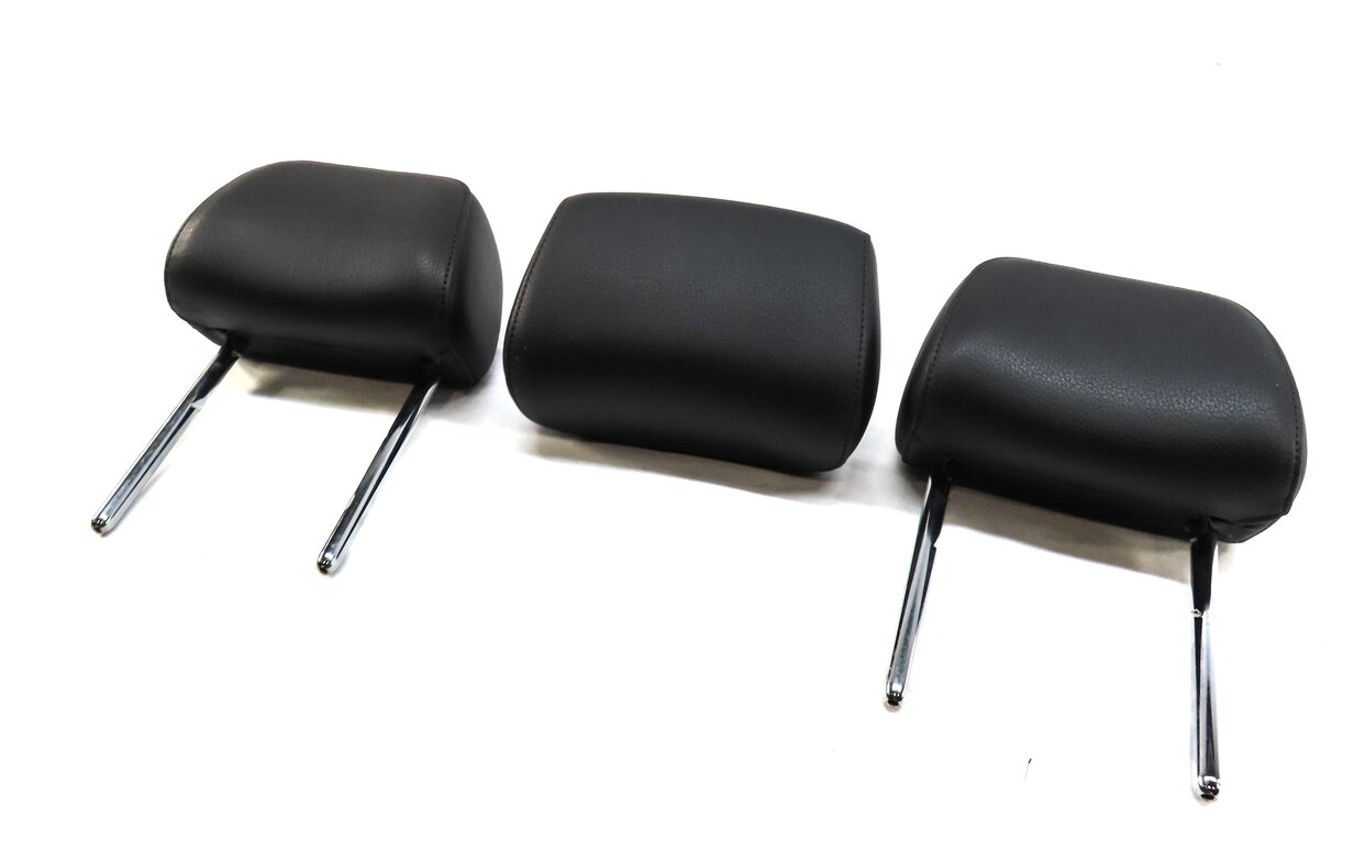 12-18 AUDI A6 A7 S6 S7 RS7 C7 4G8 REAR LEFT RIGHT CENTER SEAT HEADREST SET BLACK