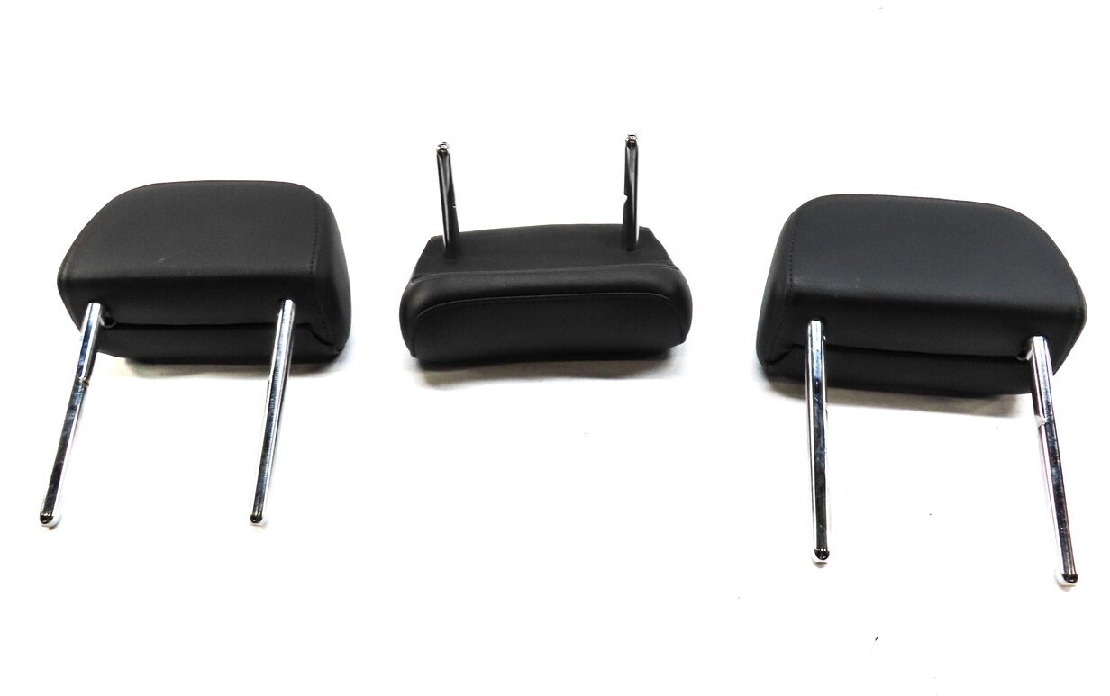 Thumbnail 5: 12-18 AUDI A6 A7 S6 S7 RS7 C7 4G8 REAR LEFT RIGHT CENTER SEAT HEADREST SET BLACK