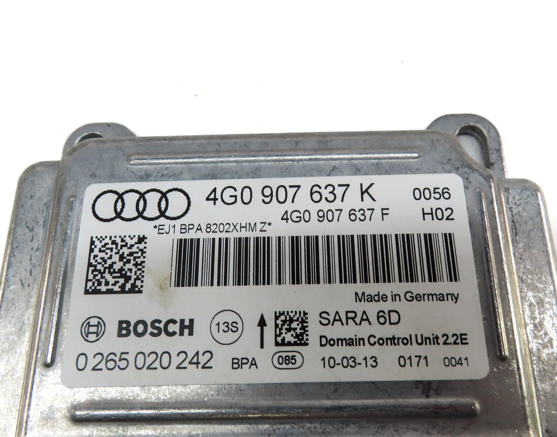 Thumbnail 4: 2013 AUDI A6 (C7) YAW TURN RATE SPEED SENSOR MODULE 4G0907637K