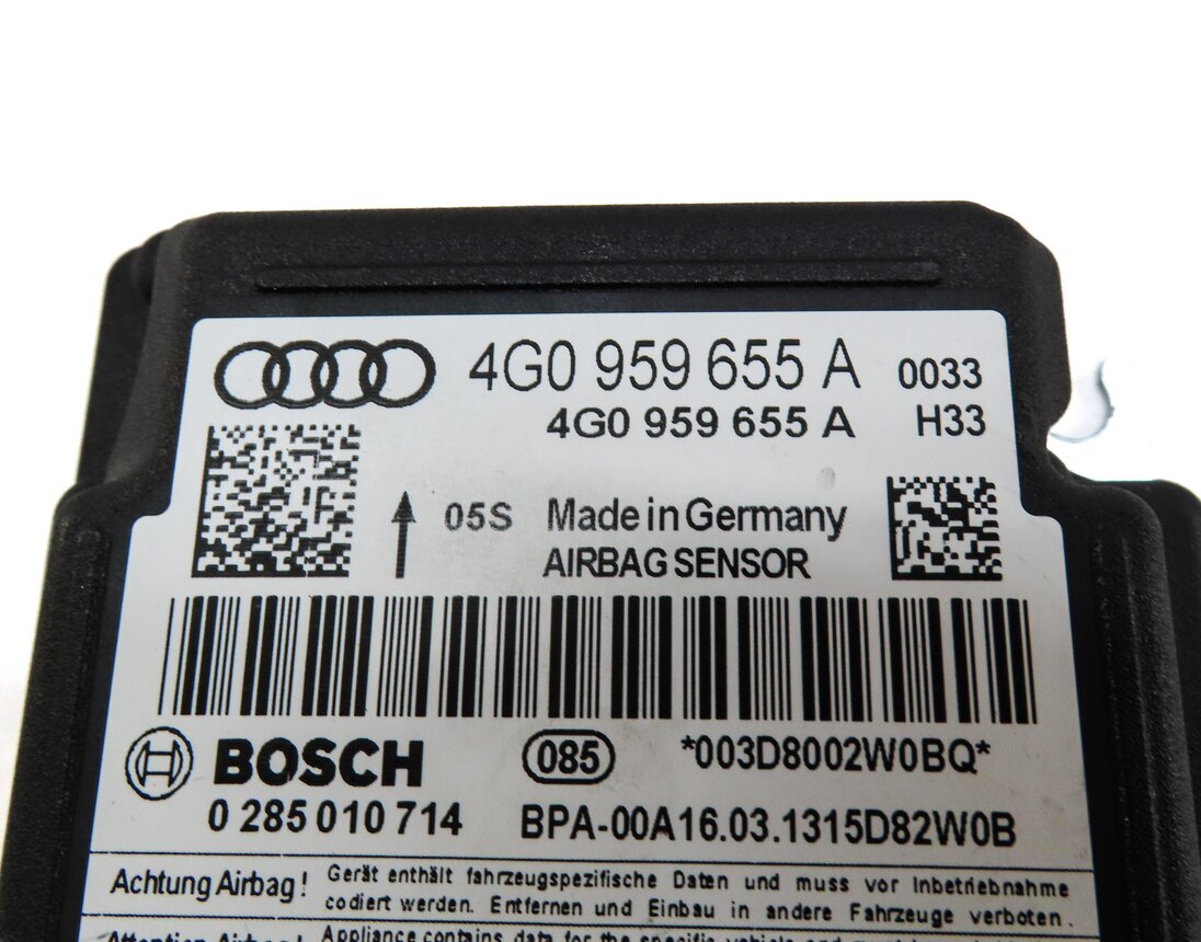 Thumbnail 4: 2012-2015 AUDI A6 A7 S6 S7 RS7 (C7 4G8) SRS BAG CONTROL MODULE