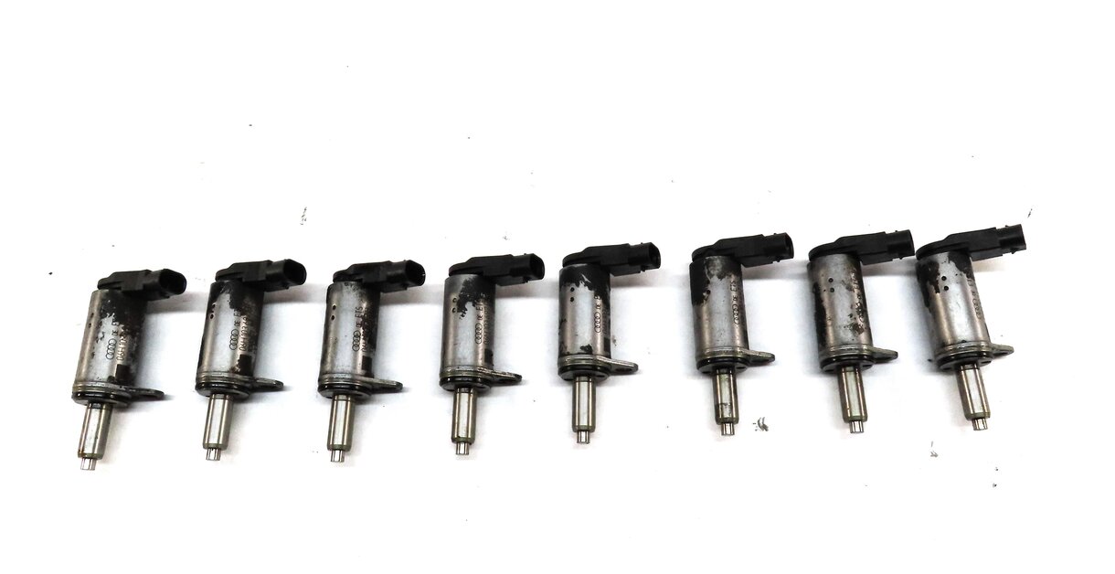 Thumbnail 3: 2013 AUDI A6 (C7) 2.0L TURBO CAEB ENGINE CAMSHAFT VALVE SOLENOID SET 8