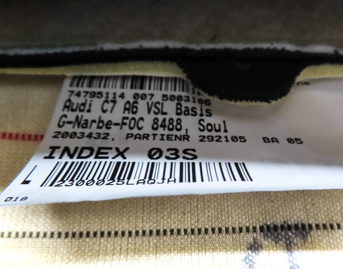 Thumbnail 8: 2013 AUDI A6 (C7) FRONT LEFT DRIVER LOWER HEATED SPORT SEAT CUSHION (BLACK FZ)