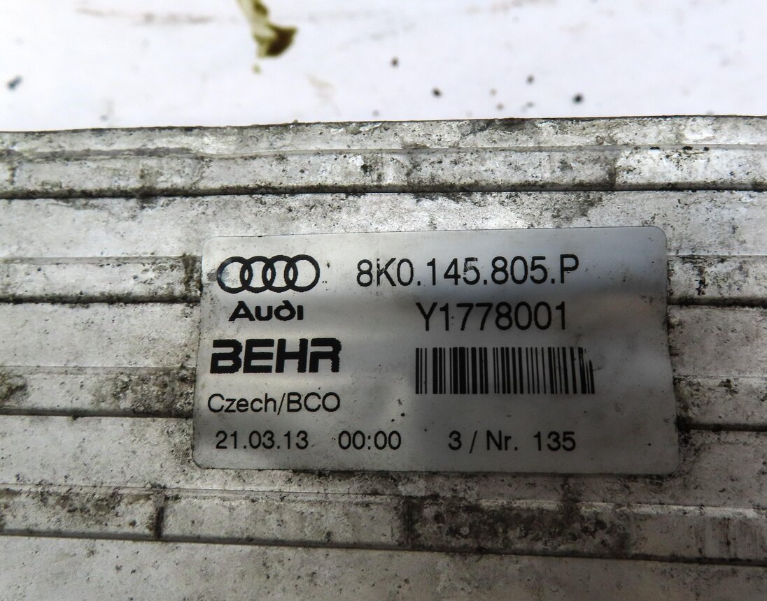 Thumbnail 5: 2008-2017 AUDI A4 A5 A6 Q5 (B8 C7 8K 8T 8R) 2.0L TURBO ENGINE INTERCOOLER