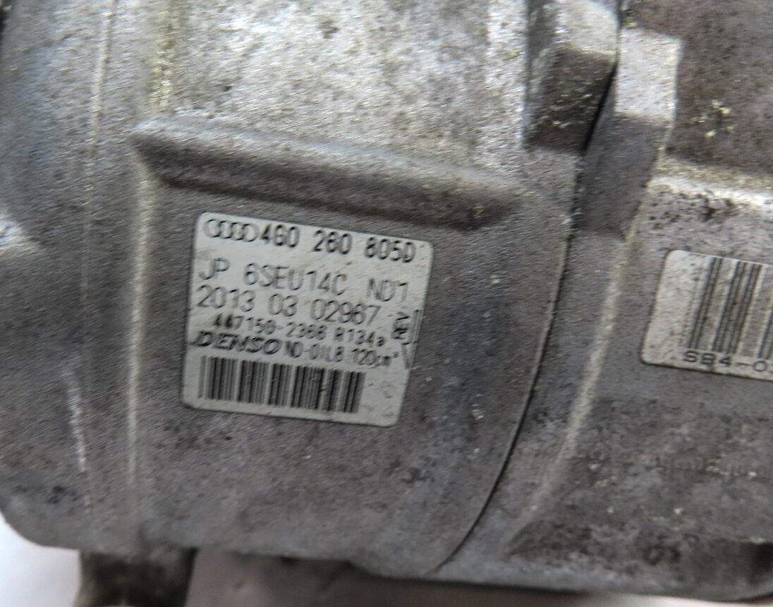 Thumbnail 5: 2012-2016 AUDI A6 (C7) 2.0L CAEB / CAED TURBO ENGINE AIR A/C COMPRESSOR PUMP