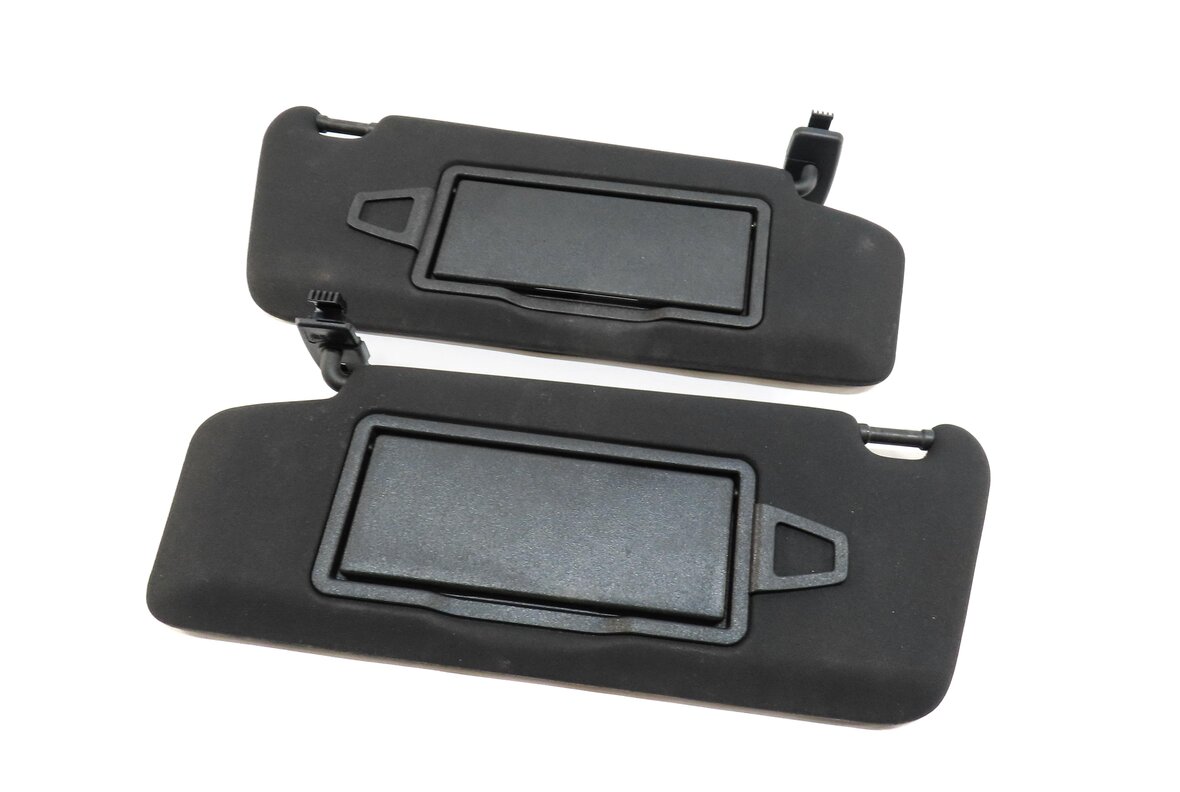 2008-2014 MERCEDES BENZ C-CLASS (W204) FRONT LEFT & RIGHT SUNVISOR SET (BLACK)