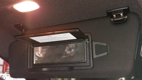 Thumbnail 2: 2008-2014 MERCEDES BENZ C-CLASS (W204) FRONT LEFT & RIGHT SUNVISOR SET (BLACK)