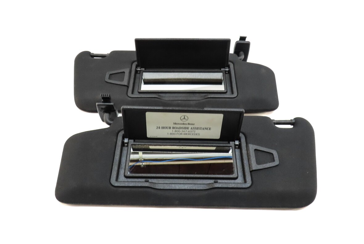 Thumbnail 5: 2008-2014 MERCEDES BENZ C-CLASS (W204) FRONT LEFT & RIGHT SUNVISOR SET (BLACK)