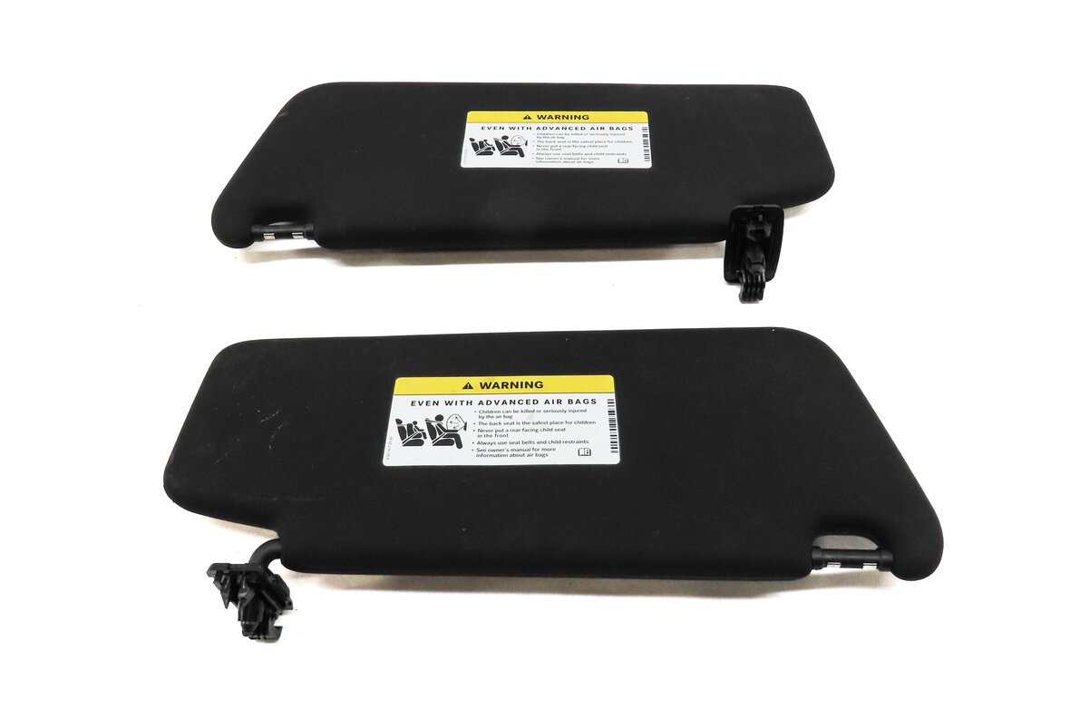 Thumbnail 6: 2008-2014 MERCEDES BENZ C-CLASS (W204) FRONT LEFT & RIGHT SUNVISOR SET (BLACK)