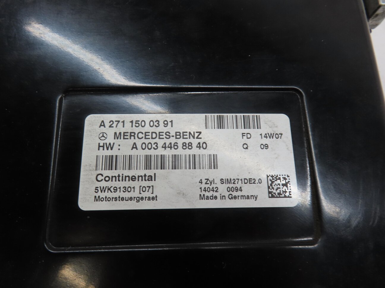 Thumbnail 4: 2012-2015 MERCEDES C250 SLK250 (R172 W204) 1.8L TURBO M271 ENGINE CONTROL MODULE
