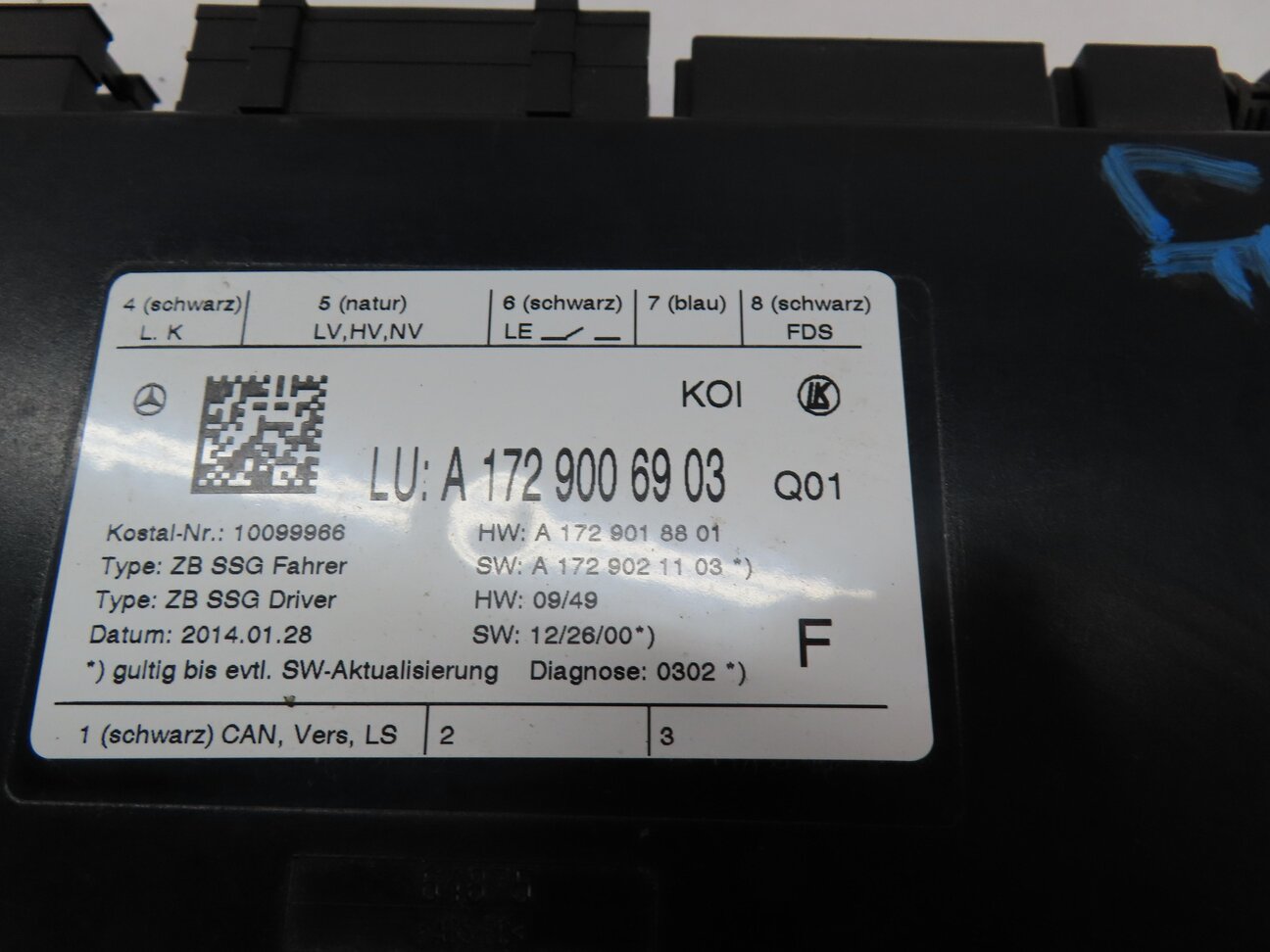 Thumbnail 4: 2014 MERCEDES C250 SEDAN (W204) FRONT MEMORY SEAT CONTROL MODULE