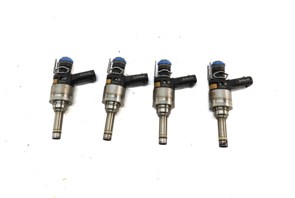 12-15 MERCEDES BENZ C250 SLK250 (R172 W204) 1.8L TURBO ENGINE FUEL INJECTOR SET4