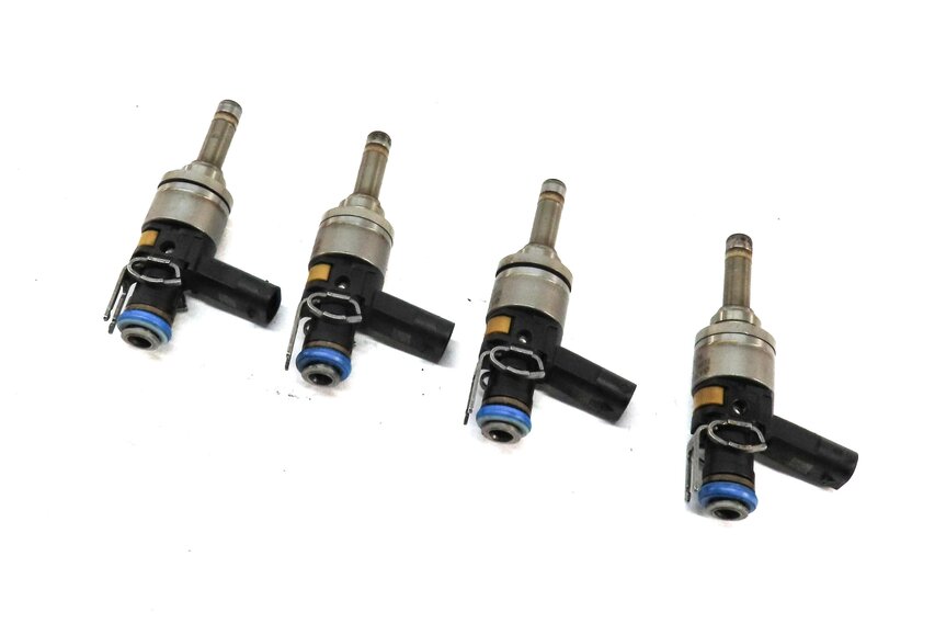 Thumbnail 2: 12-15 MERCEDES BENZ C250 SLK250 (R172 W204) 1.8L TURBO ENGINE FUEL INJECTOR SET4
