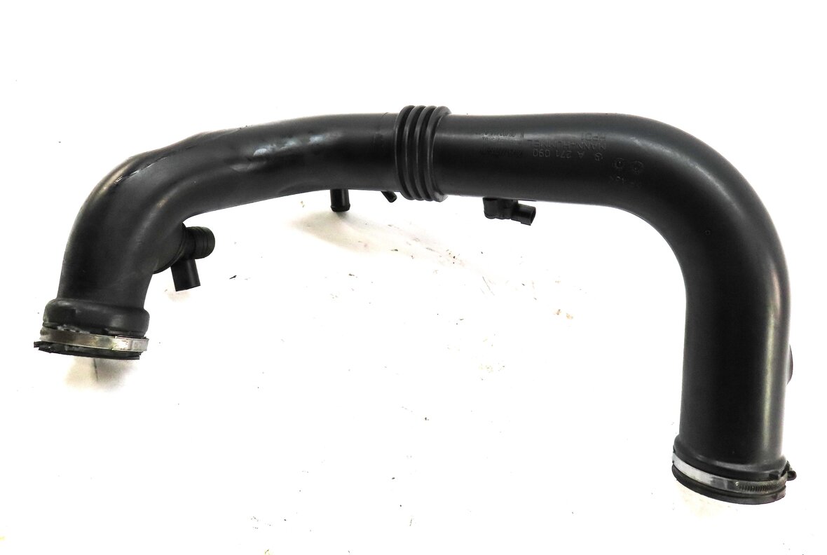 Thumbnail 4: 14 MERCEDES C250 W204 1.8L TURBO M271 ENGINE AIR INTAKE DUCT HOSE PIPE w/ SENSOR