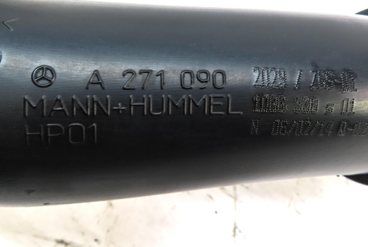 Thumbnail 5: 14 MERCEDES C250 W204 1.8L TURBO M271 ENGINE AIR INTAKE DUCT HOSE PIPE w/ SENSOR