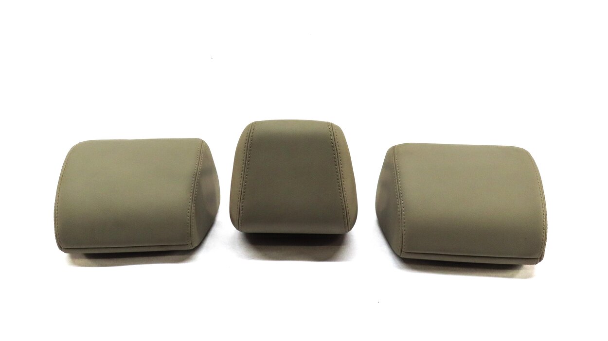 Thumbnail 4: 12-15 LAND RANGE ROVER EVOQUE L538 REAR LEFT RIGHT CENTER SEAT HEADREST (ALMOND)