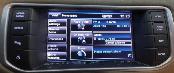 Thumbnail 2: 12-15 RANGE ROVER EVOQUE (L538) RADIO STEREO NAVIGATION SWITCH PANEL SCREEN TRIM