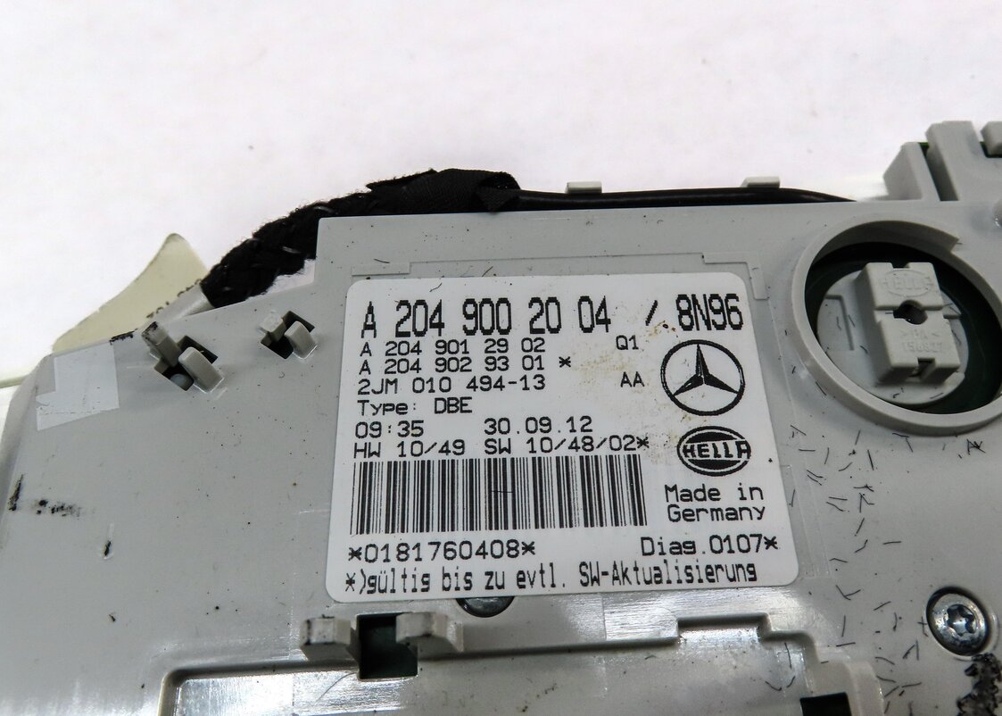 Thumbnail 6: 2013 MERCEDES C CLASS SEDAN W204 FRONT CENTER ROOF DOMELIGHT DOME LIGHT (BEIGE)
