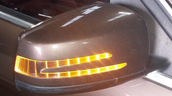 Thumbnail 2: 12-14 MERCEDES C-CLASS (W204) RIGHT HEATED AUTODIM MEMORY DOOR MIRROR (BROWN)