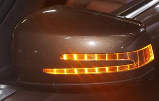 Thumbnail 2: 12-14 MERCEDES C250 (W204) LEFT DRIVER HEATED AUTODIM MEMORY DOOR MIRROR (BROWN)