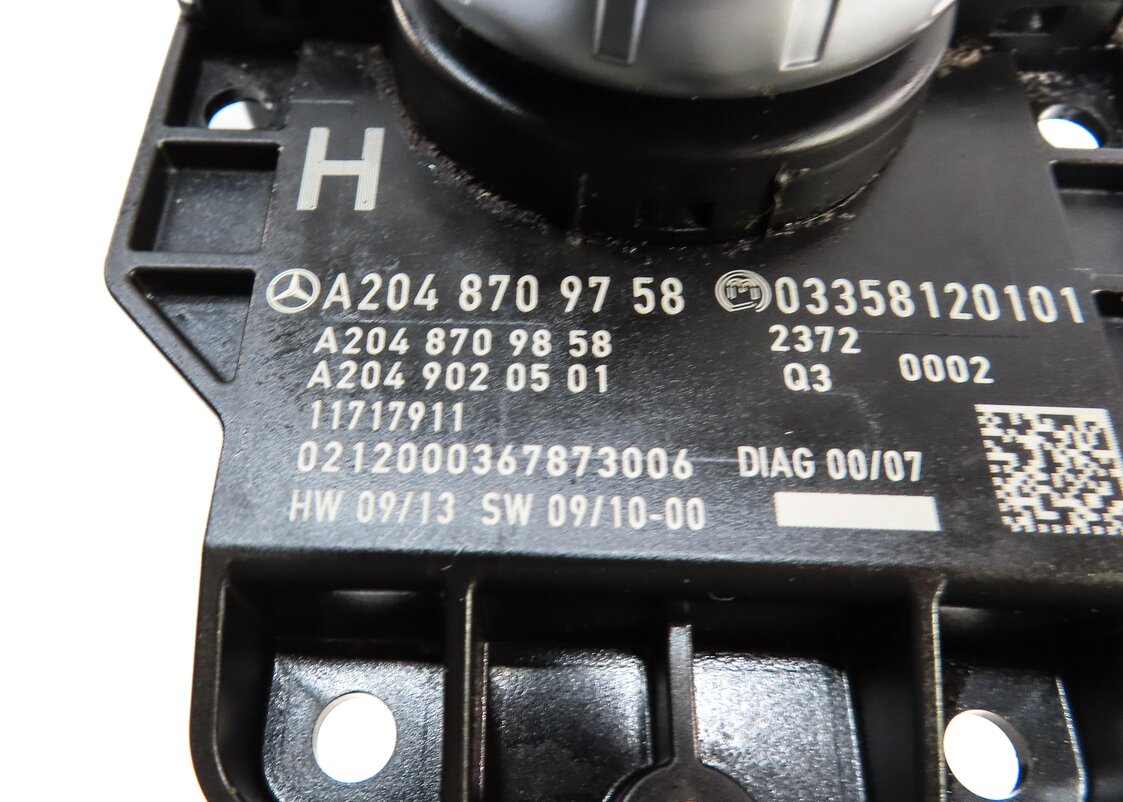 Thumbnail 6: 2012-2015 MERCEDES C E GLK (W204 W212 X204) RADIO NAVIGATION COMMAND SWITCH KNOB