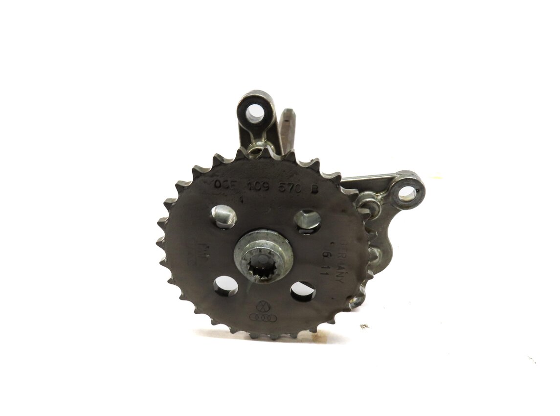 Thumbnail 3: 2012 AUDI A7 (C7 4G8) 3.0L SUPER CGXB ENGINE OIL PUMP w/ PICKUP TUBE & SPROCKET