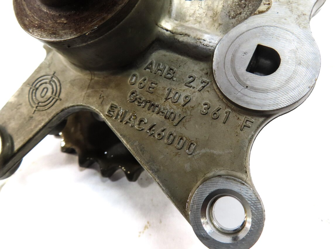 Thumbnail 6: 2012 AUDI A7 (C7 4G8) 3.0L SUPER CGXB ENGINE OIL PUMP w/ PICKUP TUBE & SPROCKET
