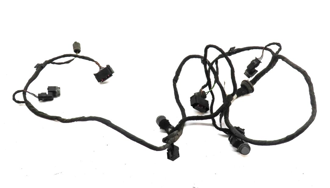 Thumbnail 3: 2012 AUDI A7 (C7 4G8) REAR PARK ASSIST PDC SENSOR SET4 (GRAY) w/ WIRING HARNESS