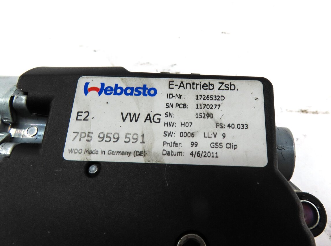 Thumbnail 4: 2012-2018 AUDI A6 A7 S6 S7 (C7 4G8) SUNROOF SUN ROOF WINDOW MOTOR