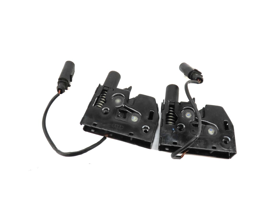2012 AUDI A7 (C7 4G8) FRONT LEFT & RIGHT LOWER HOOD LOCK LATCH SET OF 2