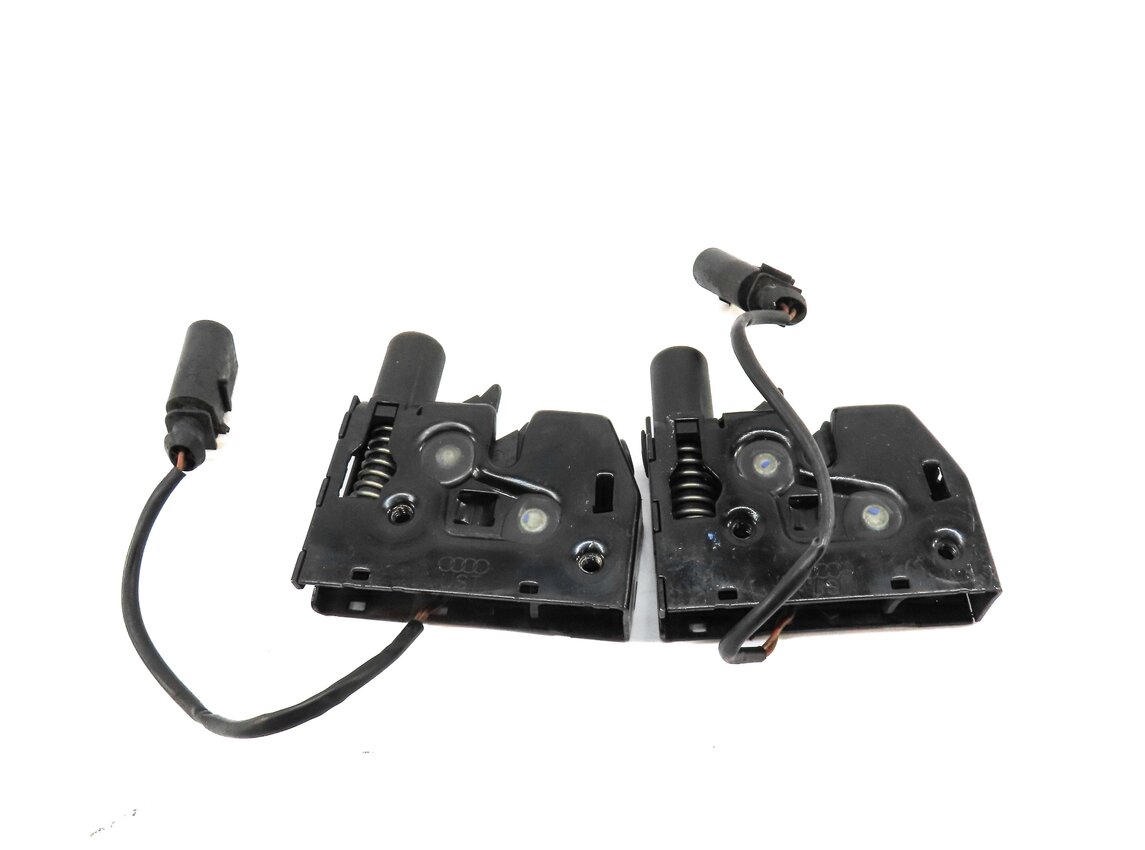 Thumbnail 2: 2012 AUDI A7 (C7 4G8) FRONT LEFT & RIGHT LOWER HOOD LOCK LATCH SET OF 2