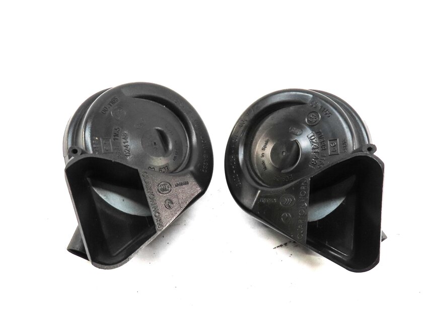 Thumbnail 2: 2012-2020 AUDI A6 S6 A7 S7 RS7 A8 S8 (C7 D4) HIGH & LOW TONE SAFETY HORN SET-2