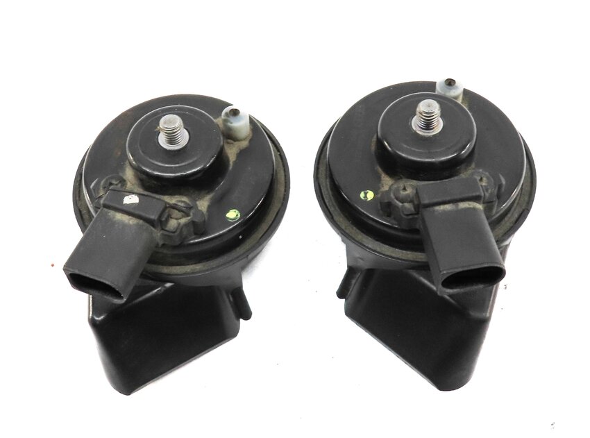 Thumbnail 3: 2012-2020 AUDI A6 S6 A7 S7 RS7 A8 S8 (C7 D4) HIGH & LOW TONE SAFETY HORN SET-2