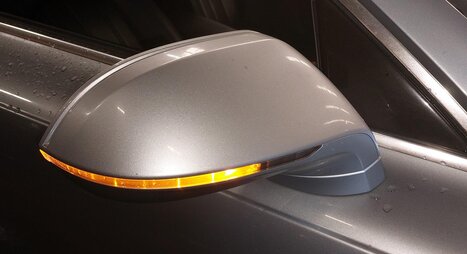 Thumbnail 2: 12-15 AUDI A7 (C7 4G8) RIGHT DOOR MIRROR P-FOLD HEAT AUTODIM BLIND SPOT (GRAY)