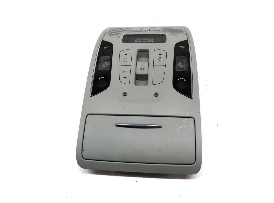 Thumbnail 2: 2012 AUDI A7 (C7 4G8) FRONT CENTER ROOF DOME LIGHT w/ SWITCH BUTTONS (GRAY)