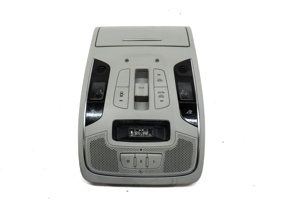Thumbnail 3: 2012 AUDI A7 (C7 4G8) FRONT CENTER ROOF DOME LIGHT w/ SWITCH BUTTONS (GRAY)