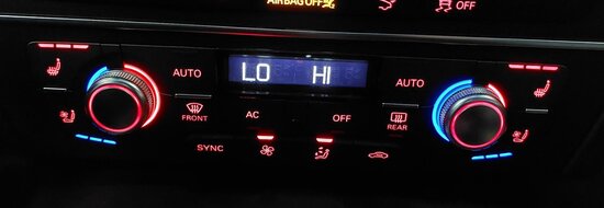 Thumbnail 2: 2012-2017 AUDI A6 S6 A7 S7 (C7 4G8) FRONT HEATER A/C TEMPERATURE CONTROL PANEL