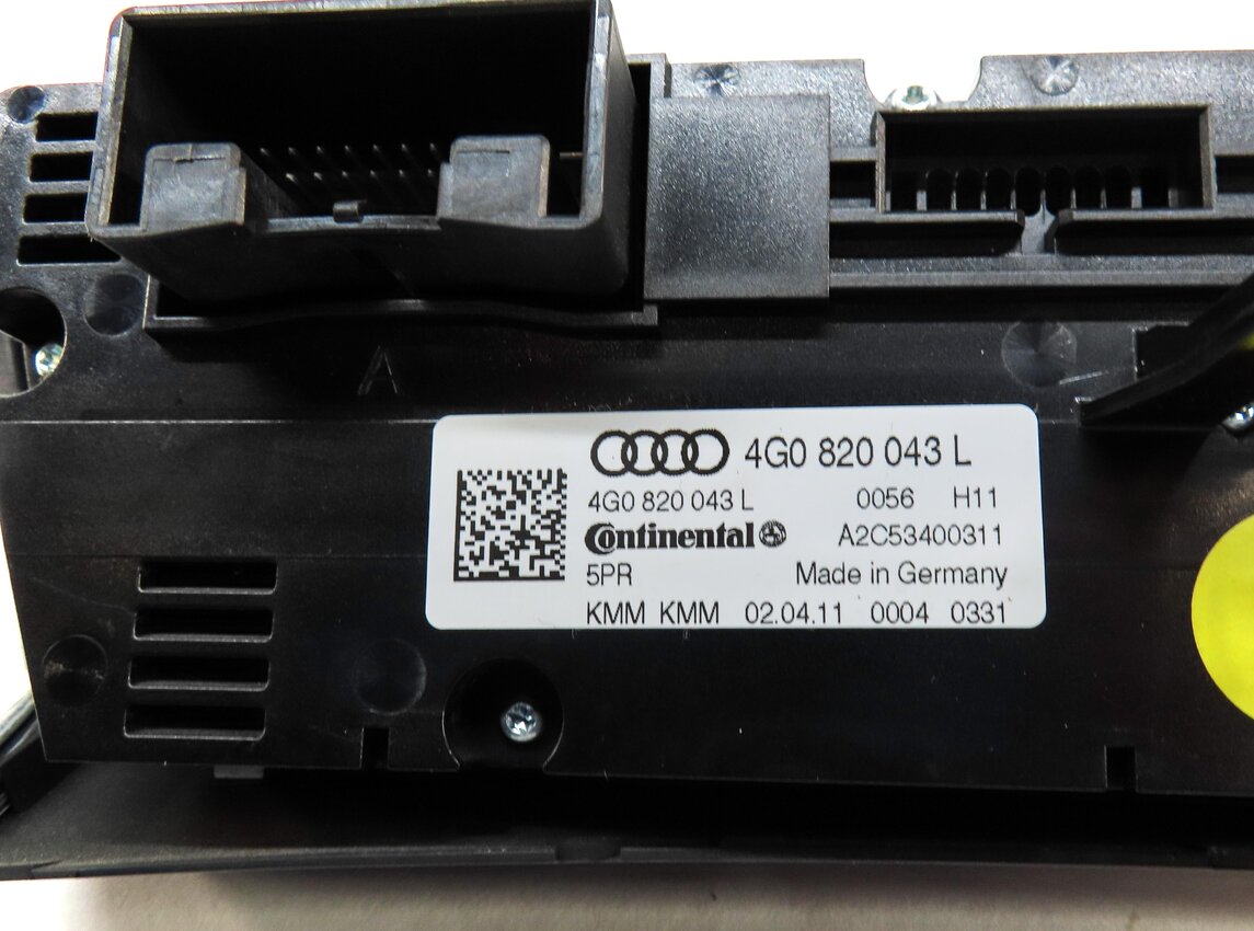 Thumbnail 6: 2012-2017 AUDI A6 S6 A7 S7 (C7 4G8) FRONT HEATER A/C TEMPERATURE CONTROL PANEL