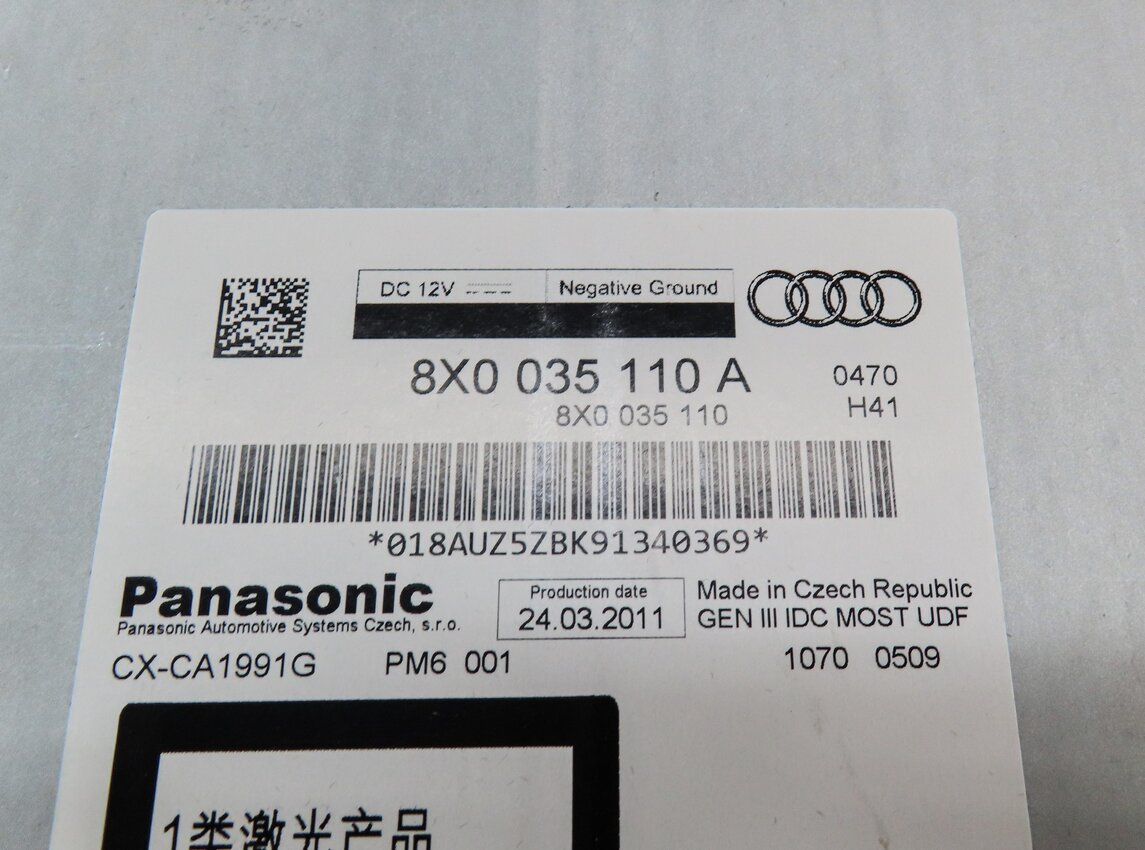 Thumbnail 7: 2012-2017 AUDI A5 S5 RS5 A7 S7 Q5 SQ5 (B8 8R C7 F5 4G8) STEREO 6-DISC CD CHANGER