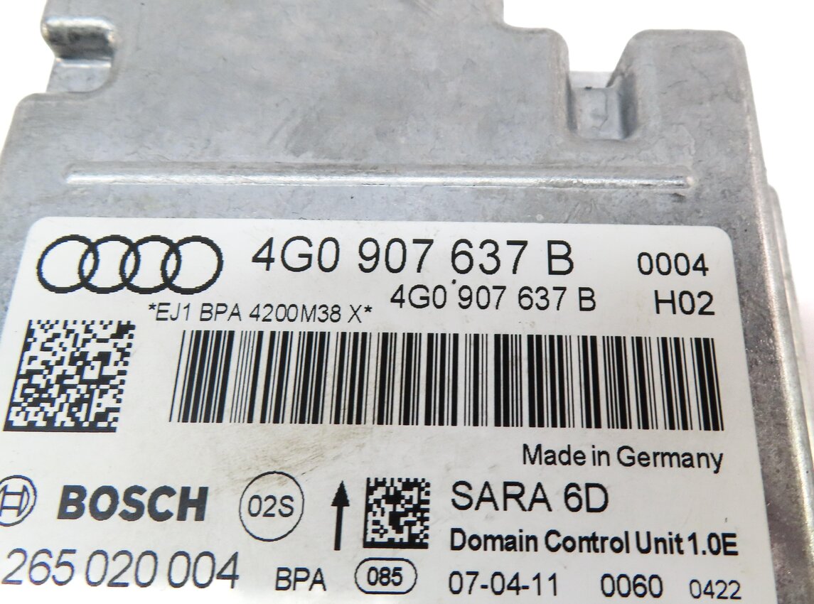 Thumbnail 4: 2012-2015 AUDI A6 A7 S6 S7 RS7 (C7 4G8) SRS BAG CONTROL MODULE