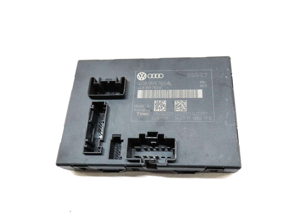 Thumbnail 2: 2012 AUDI A7 (C7 4G8) FRONT LEFT DRIVER SEAT CONTROL MODULE 4G8959760A
